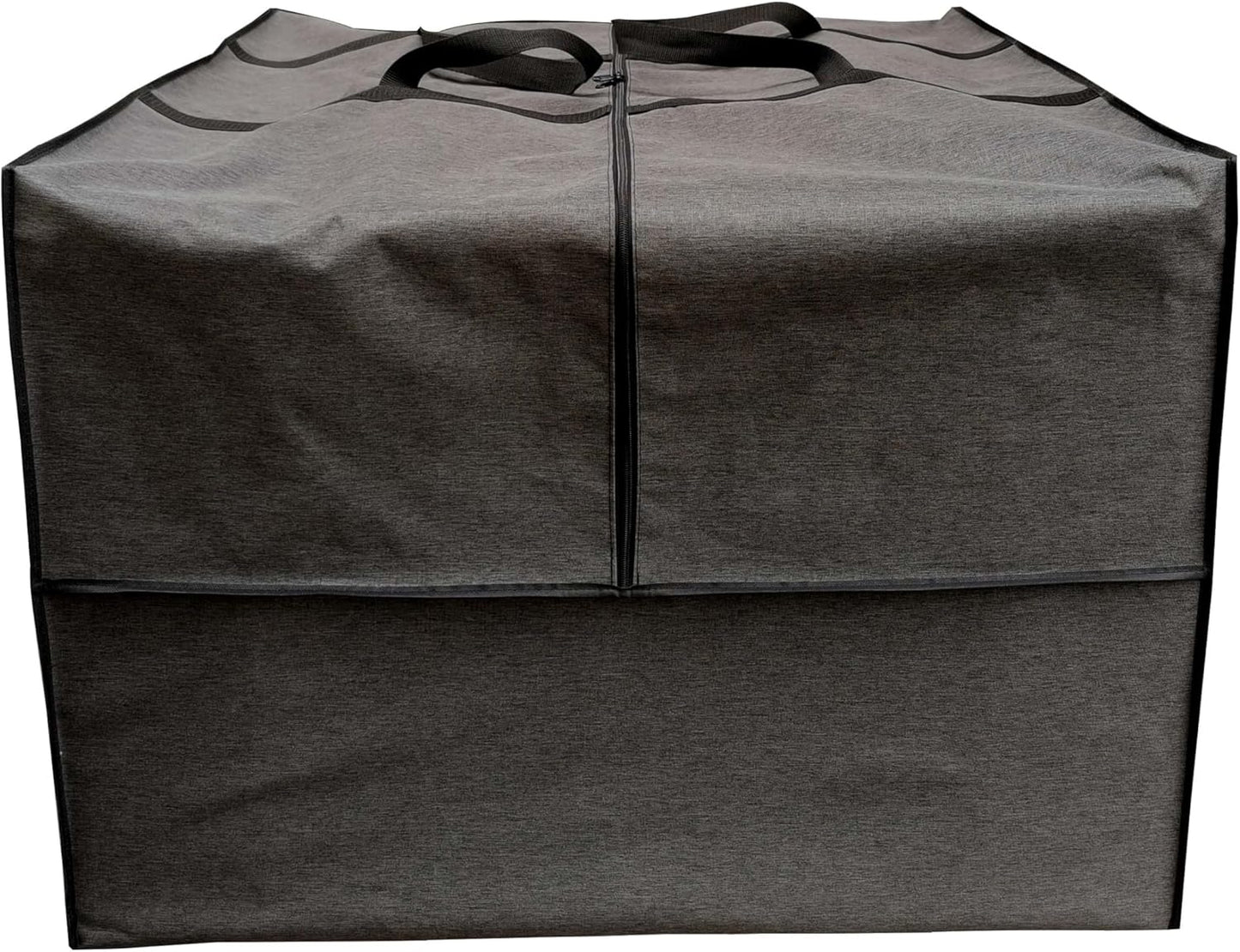 Outdoor Square Cushion Storage Bag, Protective Zippered Storage Bags with Handles, 32''L x 32''W x 24''H Dark Grey