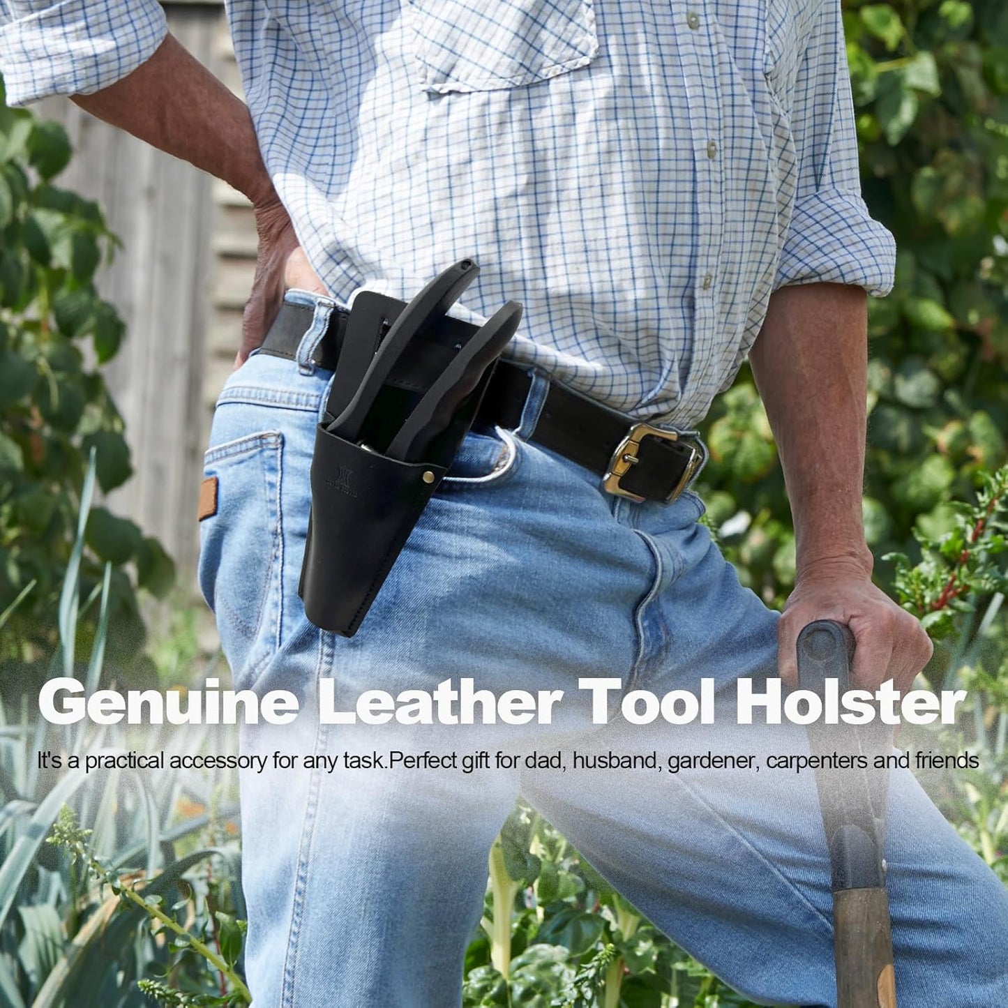 Garden Leather Pruner Sheath,Tool Holster for Gardening Pruning Shears,Durable Scissor Protector Cover