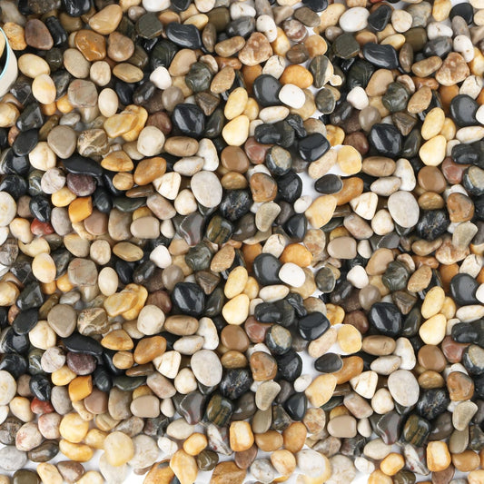 45lb Polished Pebbles for Plants Potting,Succulents Aquarium Fish Tank Vases-Decorative River Rocks Garden Gravel Stones