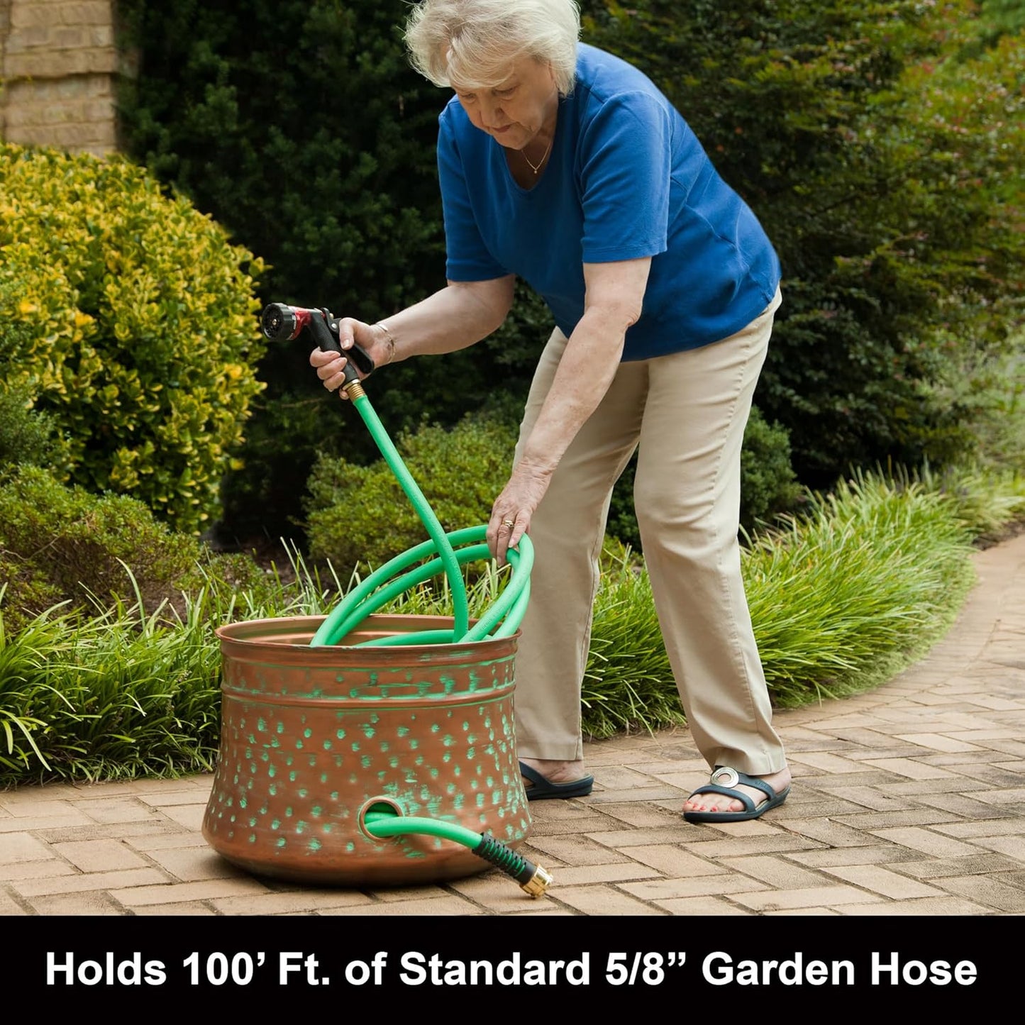 Liberty Garden 1917-G Hose Pot, Hammered, Patina