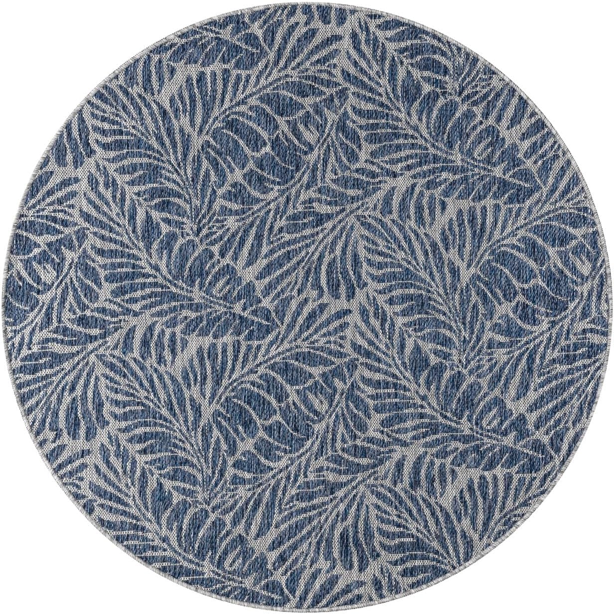 Keen Home Design Terrace Outdoor Round Rug - 5ft Round Washable Indoor/Outdoor Rug for Patio, Kitchen, Balcony, Beach, Garden, Deck and Porch, Size: 5'3" Round
