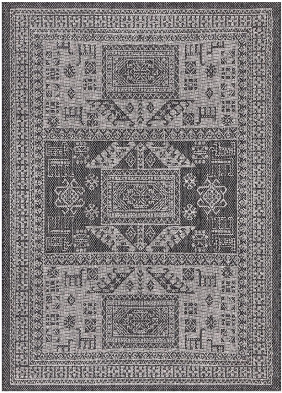 Keen Home Design Terrace Outdoor Area Rug - 8x10 Washable Indoor/Outdoor Rug for Patio, Kitchen, Balcony, Beach, Garden, Deck and Porch, Size: 7'7"x10'