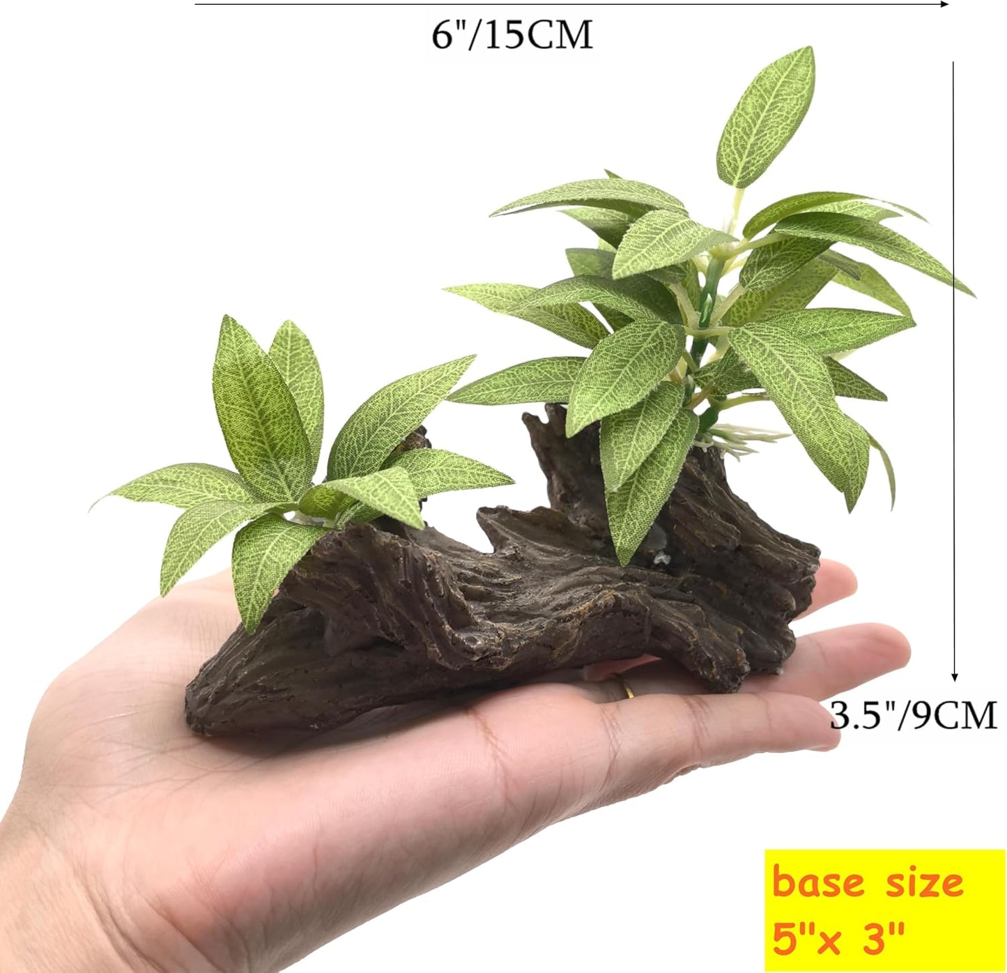 M2cbridge Artificial Fish Tank Plants Silk Aquarium Plastic Plant Aquatic Water Grass Foreground Decor(2PCS Big Green)
