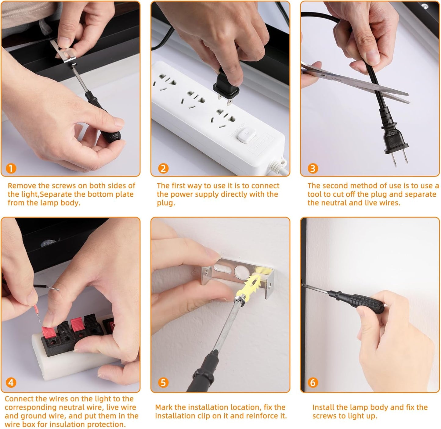 Modern Outdoor Wall Lights, 2 Pack Long Wall Sconce, Lighting Fixtures Long Wall Light 24w Waterproof Ip65 Black Exterior Sconce Led Linear Light for Garage, Patio (2pack-white, 40inch)