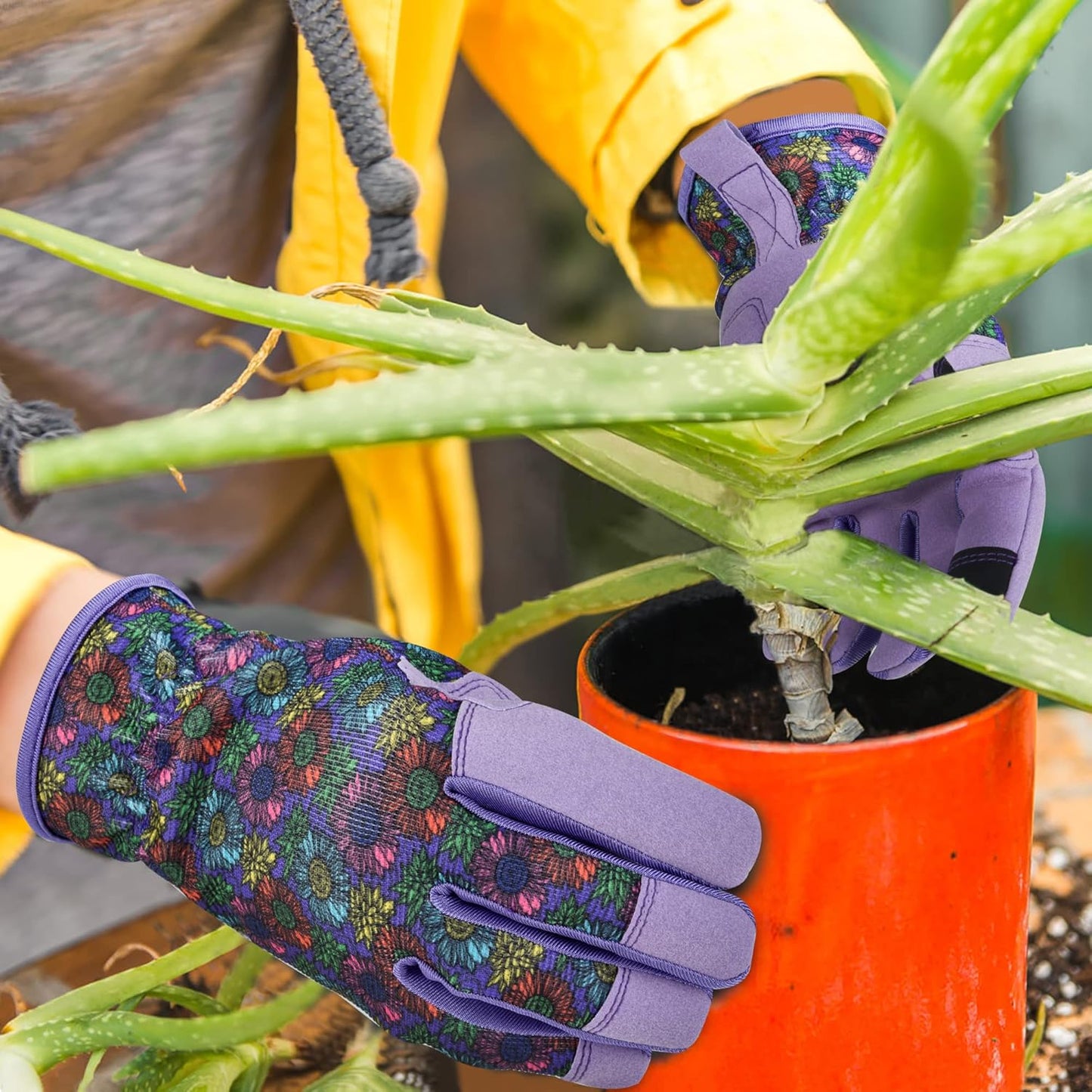 Gardening Gloves for Women and Men,Garden Gloves with Touch Screen, Thorn Proof Puncture Resistant Working Gloves, Gardening Gifts for Women, Size Large