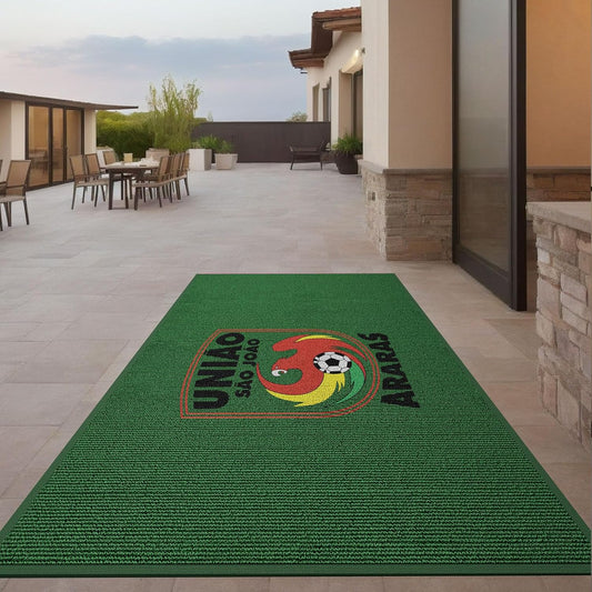Custom Professional Area Rug with Any Logo/Text Size Commercial Floor Entryway Door Mat Welcome Carpet for Business Home Indoor/Outdoor Non Slip Washable Durable