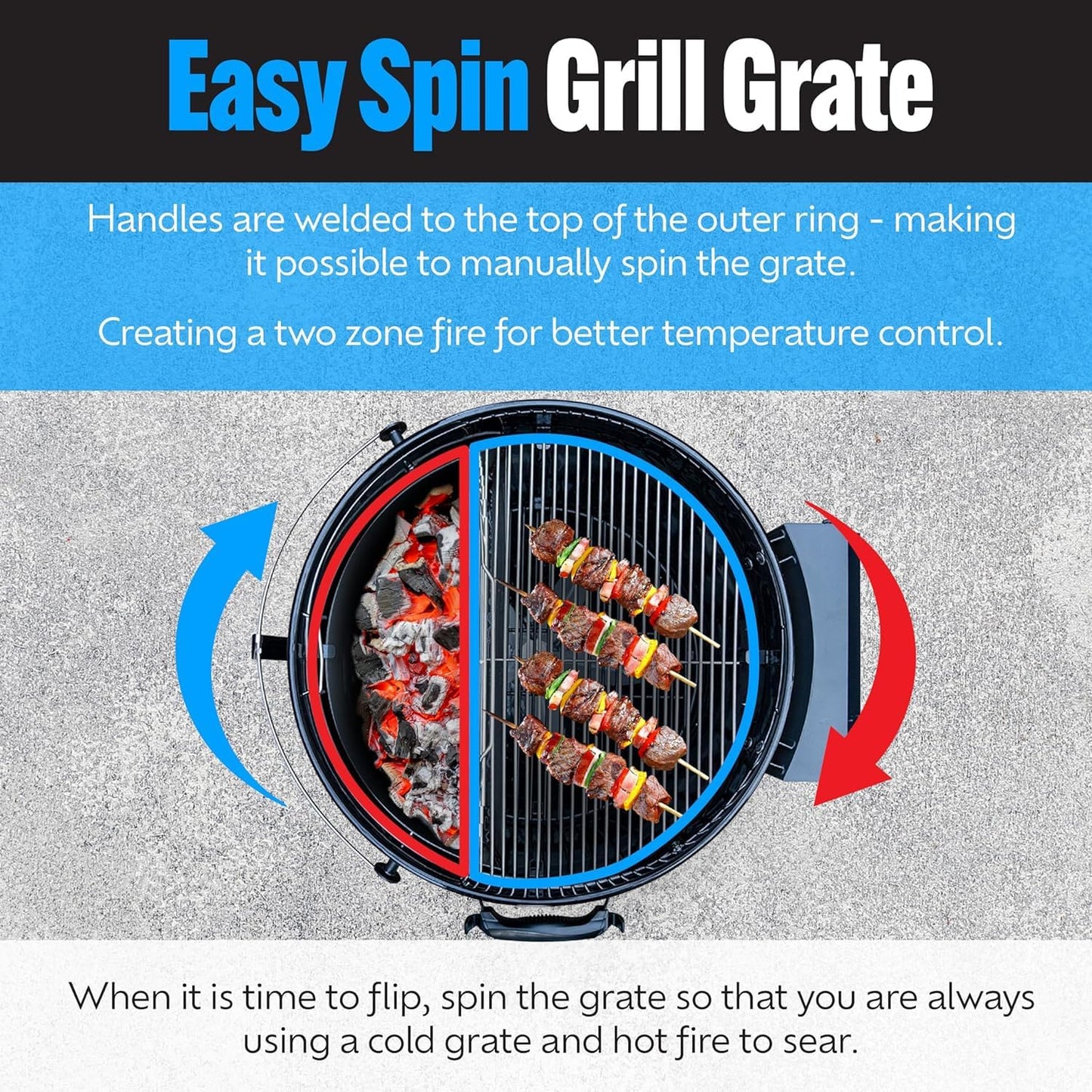 SnS Grills Slow ‘N Sear® 5-Piece Cooking System - Patented Charcoal Basket with Removeable Water Reservoir, EasySpin Grate, Drip Pan for Low ‘N Slow Smoking & Charcoal Grilling on Big Green Egg XL