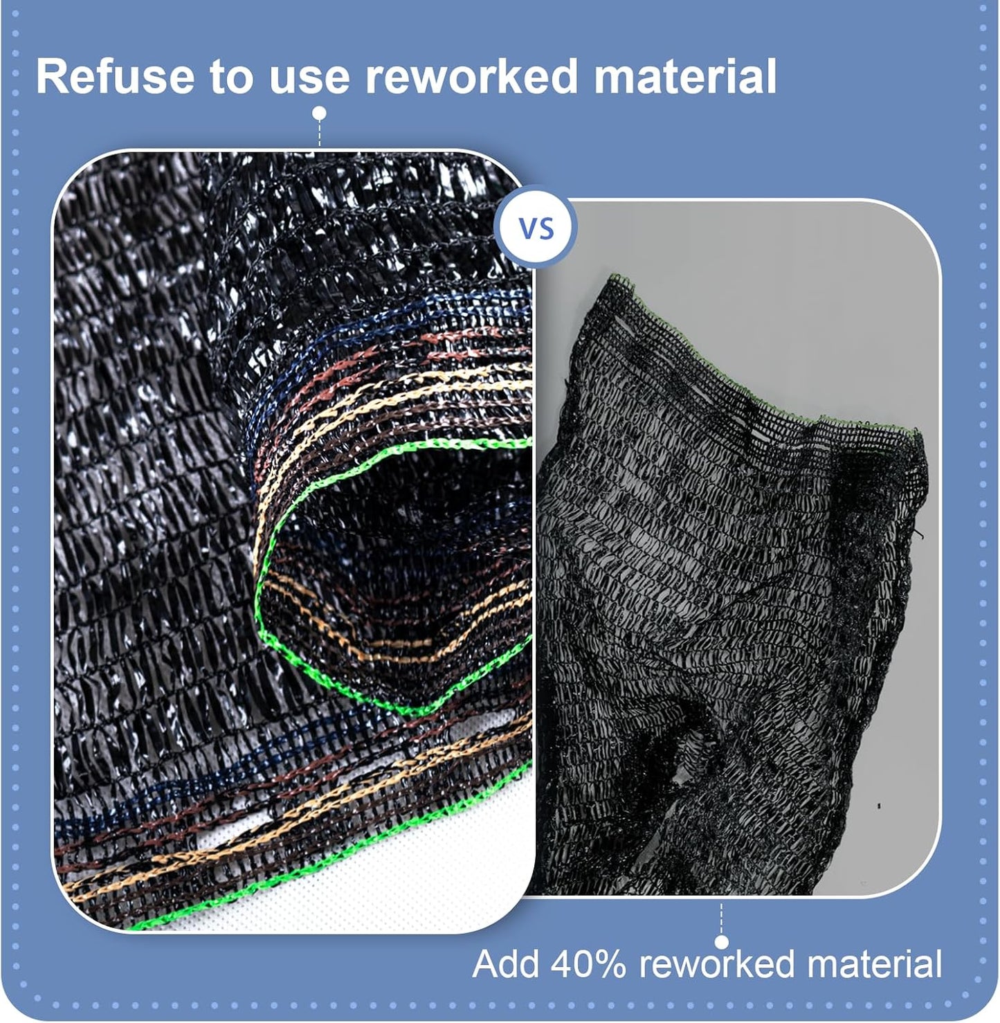 LOVE STORY 8x20FT 55% Black Shade Cloth Sun Shade Net UV Resistant Mesh Tarp Plant Cover Sunblock Net for Garden,Greenhouse,Vegetables,Flowers