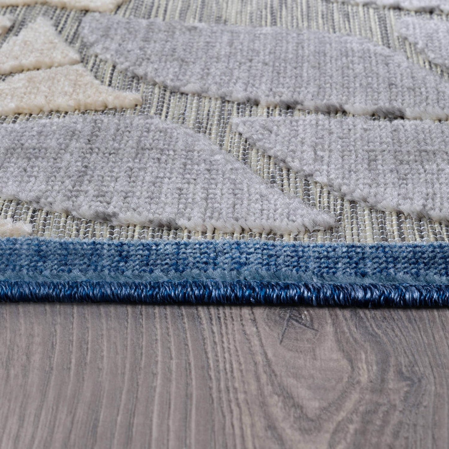 Beverly Rug Outdoor Runner Rug 2x7 Modern Floral Tropical Area Rugs for Indoor and Outdoor Patio Easy to Clean Non Shedding Living Room Porch Garden Washable Outside Carpet (2 x 7 Blue)