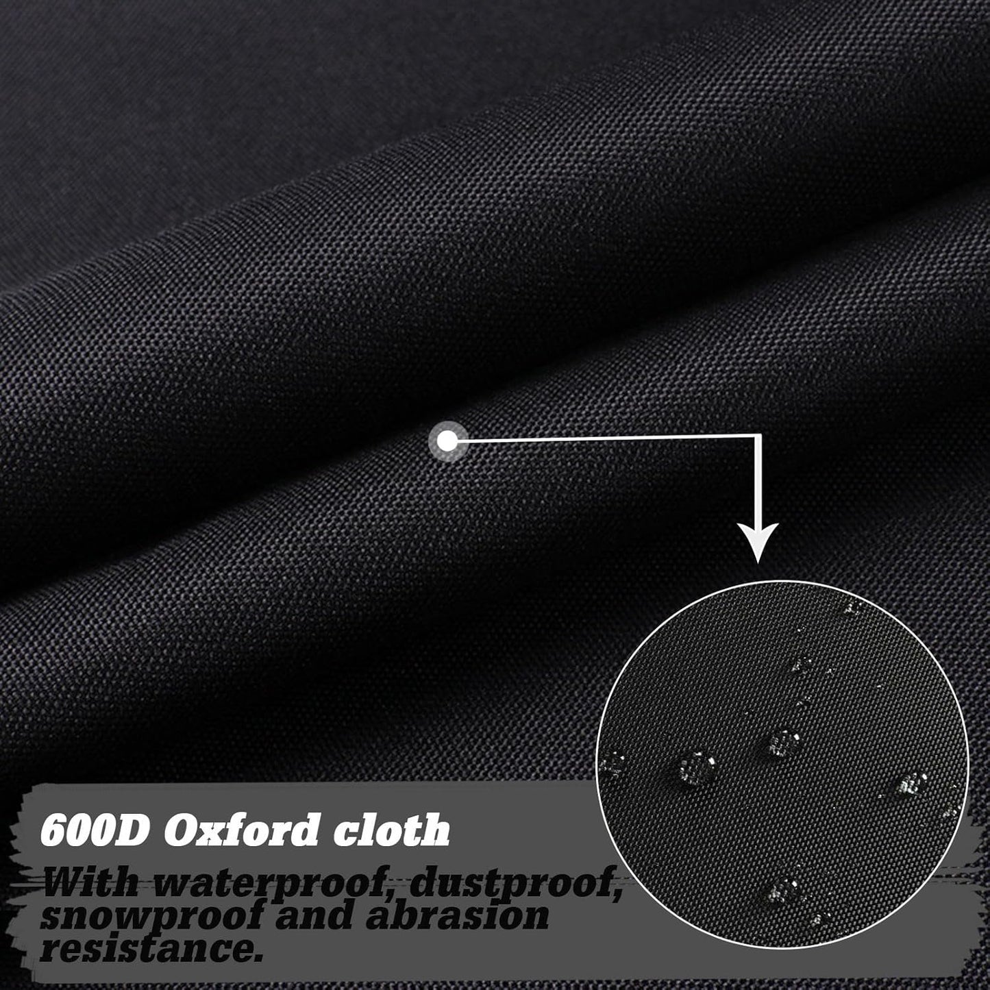 Outdoor Patio Cushion Furniture Organizer Bag Extra Large Storage Duffle Bag 59 inches L x 20 inches W x 27.5 inches H with Shoulder Strap and Handles, Big Foldable Duffle Bag