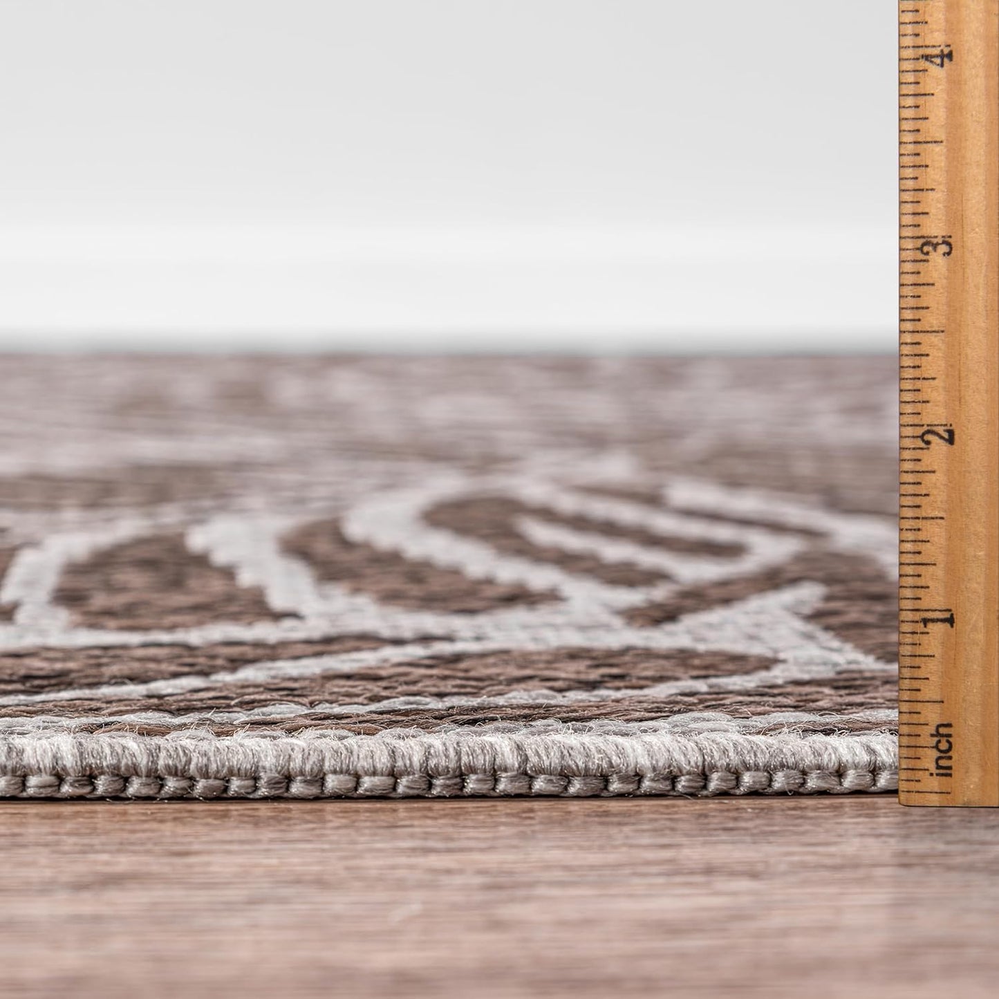 Keen Home Design Terrace Outdoor Area Rug - 5x8 Washable Indoor/Outdoor Rug for Patio, Kitchen, Balcony, Beach, Garden, Deck and Porch, Size: 5'3"x7'7"