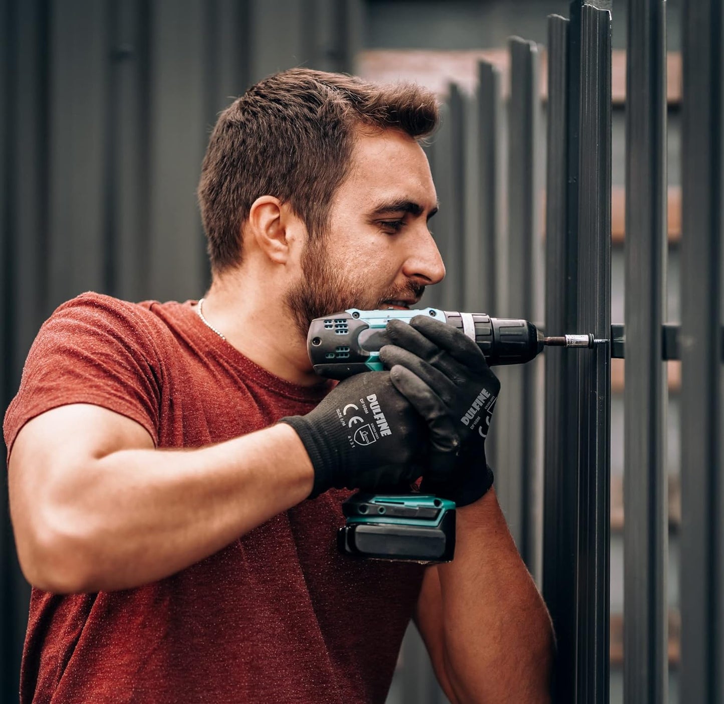 DULFINE Ultra-Thin PU Coated Work Gloves-12 Pairs,Excellent Grip,Nylon Shell Black Polyurethane Coated Safety Work Gloves, Knit Wrist Cuff,Ideal for Light Duty Work. (Extra Large)