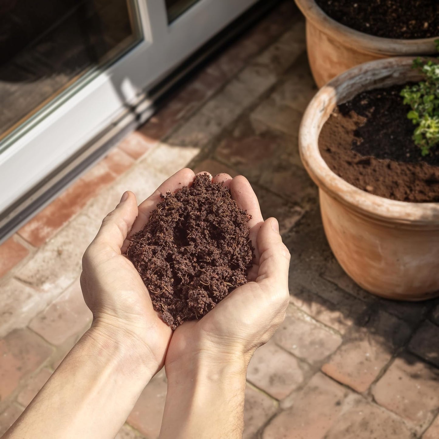 Coconut Coir Potting Soil for Indoor Plants - Expands to 2.5 Quart (5.5 lb) | Bonsai Soil Discs Perfect for General Houseplants, Herbs, and Bonsai Trees - Expands with Water