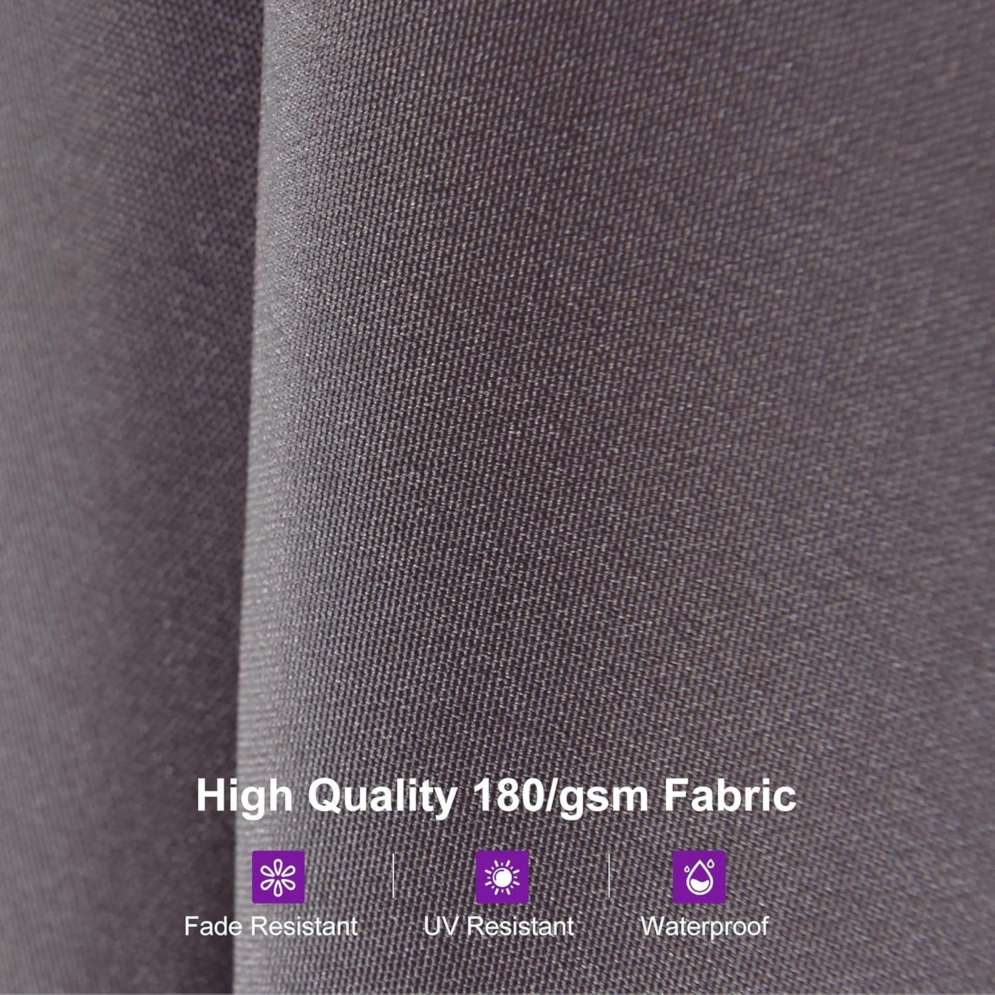 PURPLE LEAF 13ft Double-Sided Patio Umbrella with Base Included Market Rectangle Umbrella Outdoor Table Umbrella with Crank for Pool Garden Deck, Light Grey