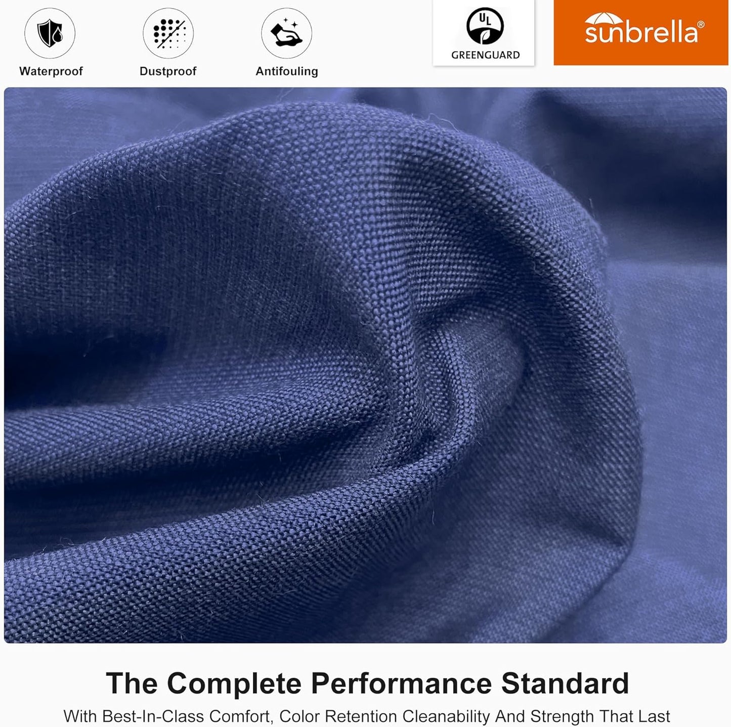 PURPLE LEAF Umbrella 9' X 12' Double Top Deluxe Rectangle Patio Umbrellas Offset Hanging Umbrellas Cantilever Umbrella, Spectrum Indigo