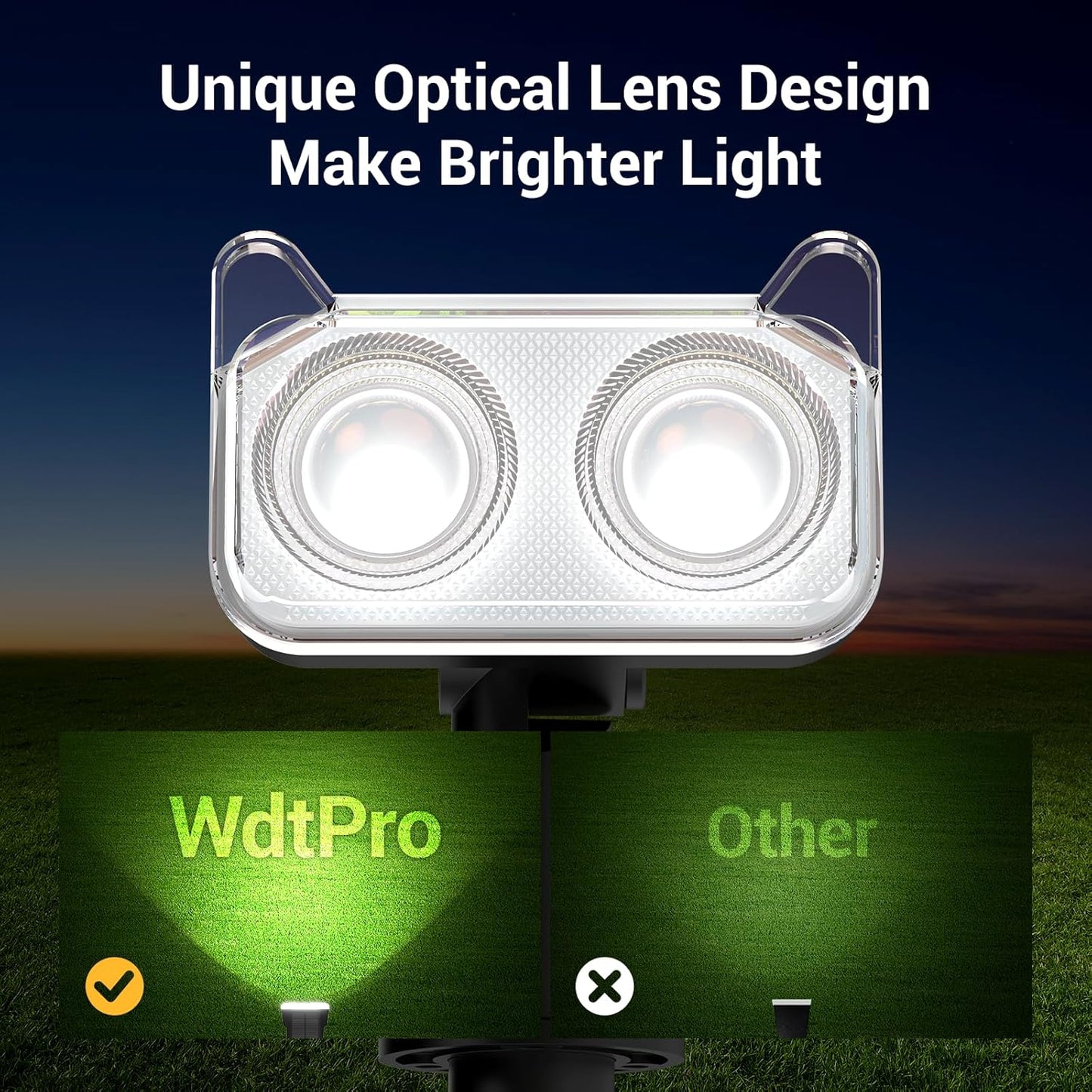 Solar Lights Outdoor Waterproof, Auto ON/Off Solar Spot Lights Outdoor, Dusk to Dawn Spotlights, Adjustable Landscape Lighting for Yard Tree Path Garden, Cool White, 6 Pack