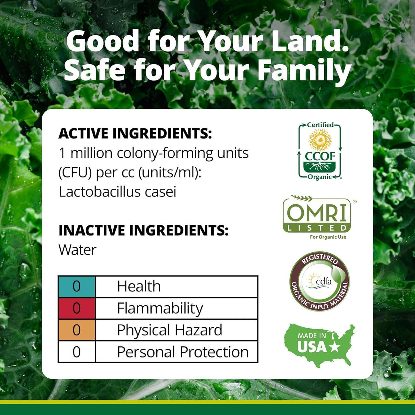 TeraGanix EM-1 Soil Conditioner (1 Btl = 32 Gal), Microbial Inoculant Concentrate, Plant Growth, Root Enhancer, Liquid Probiotic for Soils & Plants, Seed Germination, Gardening, Lawn Care (32 fl oz)