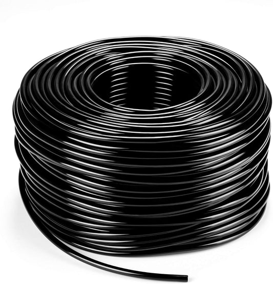 Bonviee 400ft 1/4 inch Drip Irrigation Tubing, Drip Irrigation Hose, Garden Watering Tube Line for Garden Watering System