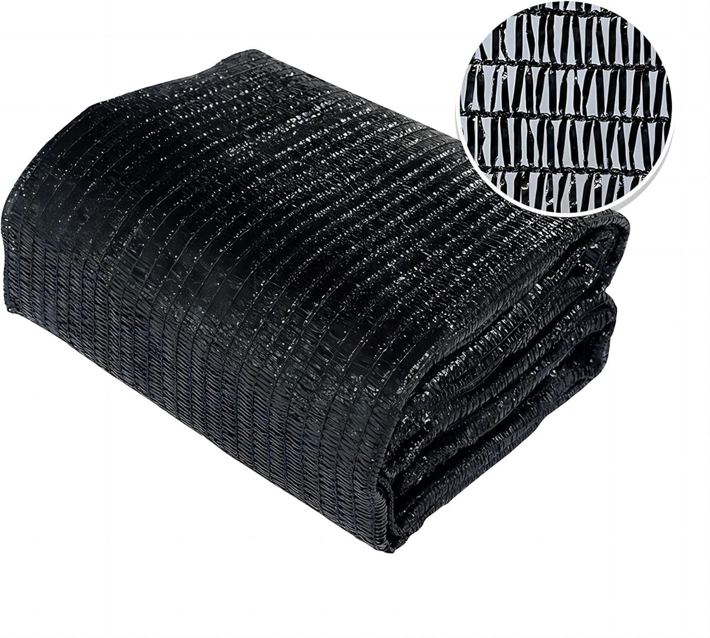 Agfabric 6.5 X 20ft 30% Sun Shade Sun Shade Fabric Sunblock Shade Cloth Cover with Clips for Plants, Black