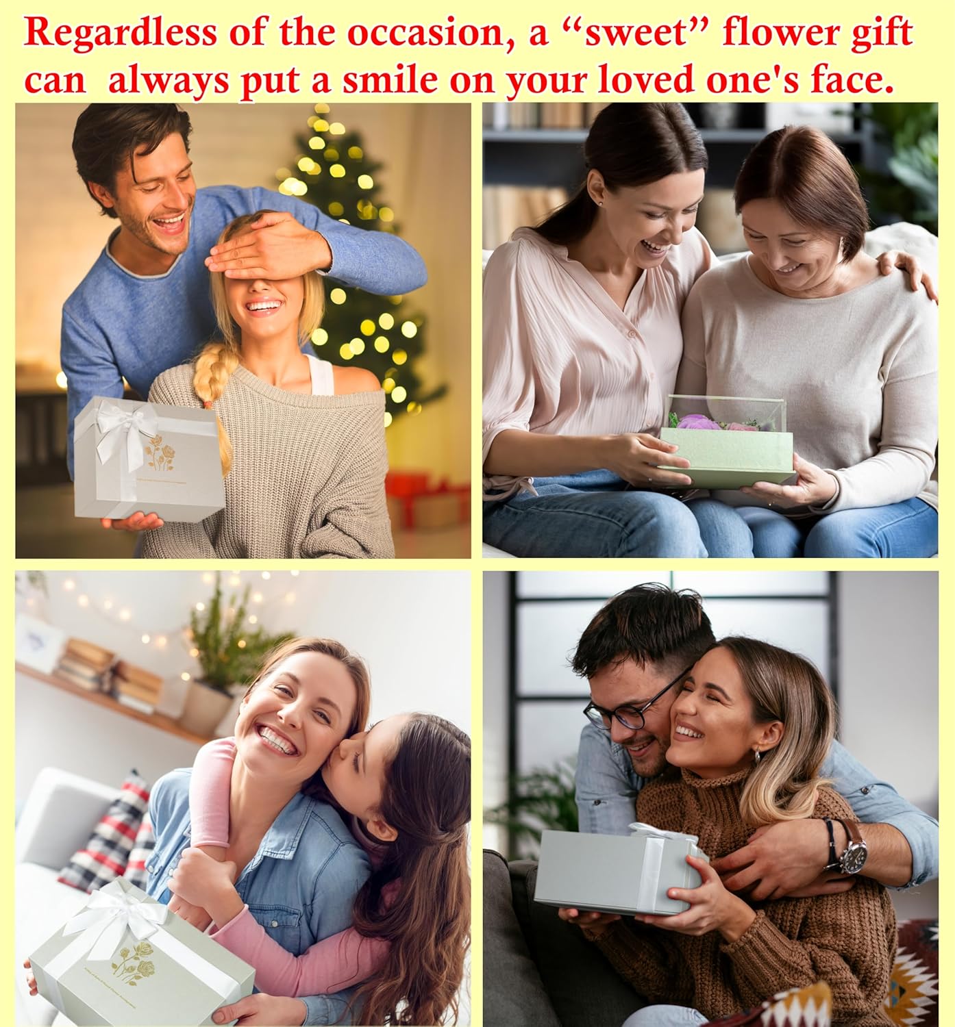 Valley of Rain & Forest Long-Lasting Real Flowers, Handcrafted Preserved Rose Bush For you to Send Love for All Occasions, Floral Arrangement for Indoor Decoration, Champagne Yellow Rose Spring-themed