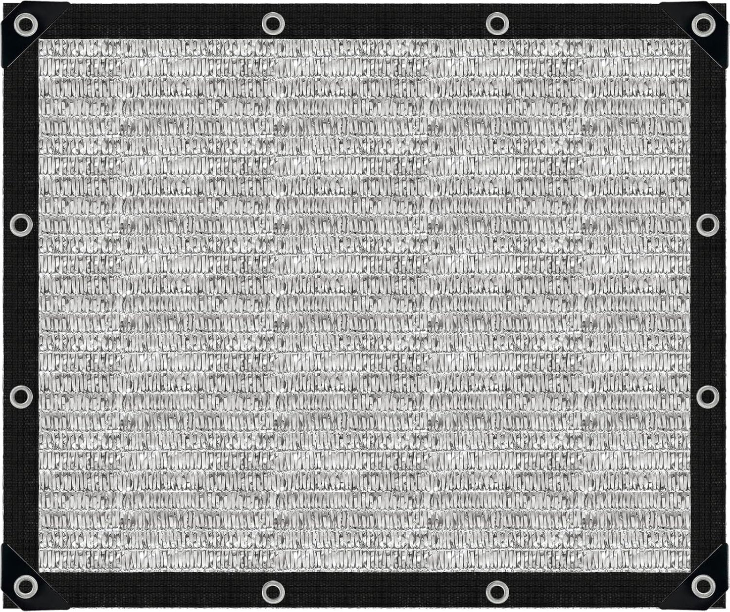 Shade Cloth-80% Aluminum Sunblock Neting,Durable Mesh Tarp with Grommets,Shade Cloth for Garden,Car, Outdoor Pergola,Greenhouse,Chicken Coop and Dog Kennel(Silver)