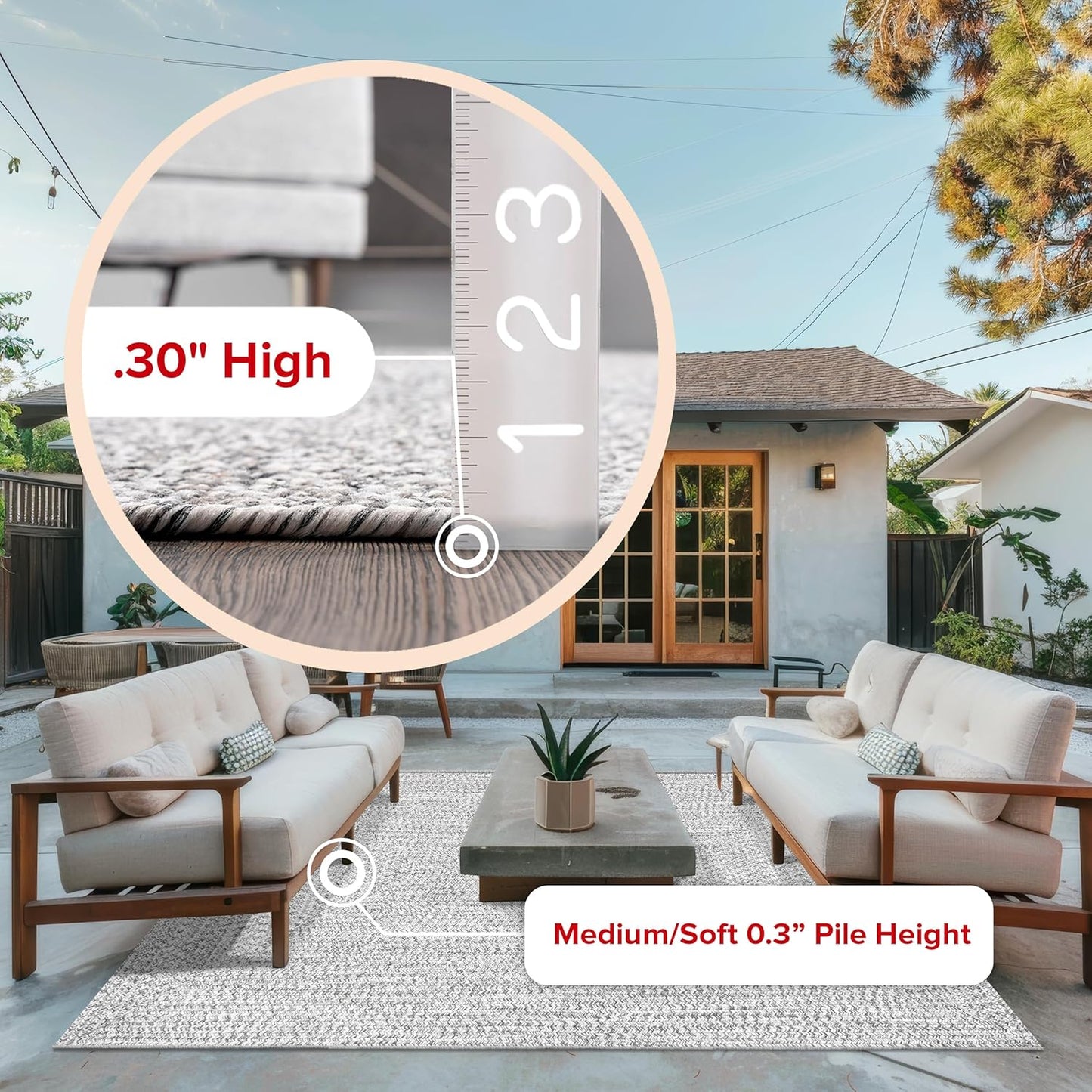 nuLOOM Oval 9' x 12' Solid Hand Braided Indoor/Outdoor Area Rug, Pet-Friendly, High Traffic, Weather Resistant, for Patio, Balcony, Bedroom, Living, Dining Room, Wynn Salt and Pepper