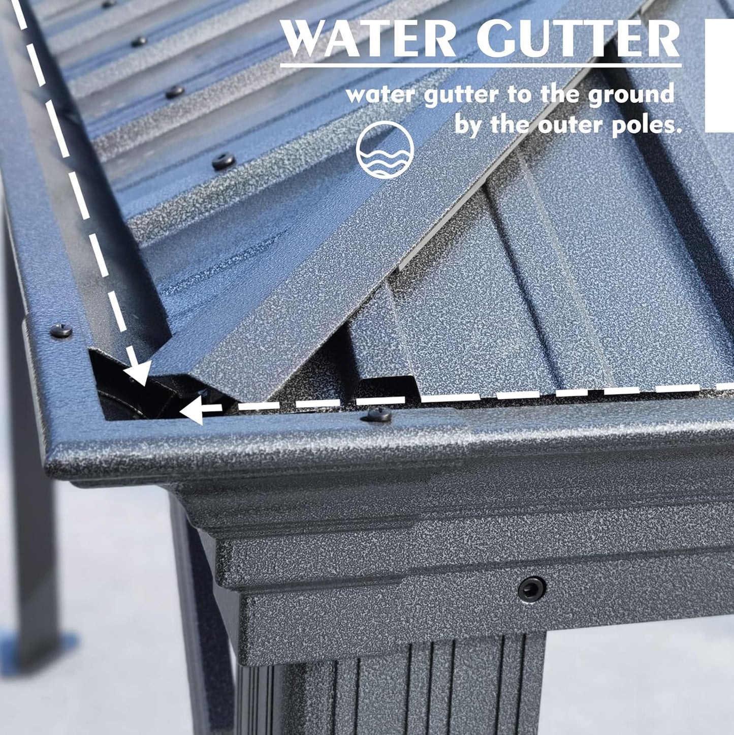 Kozyard Alexander 10' X 12' Hardtop, Aluminum Metal Gazebo with Galvanized Steel Double Roof Canopy, Curtain and Netting, Permanent Pavilion for Patio, Backyard, Deck, Lawn (Gray)