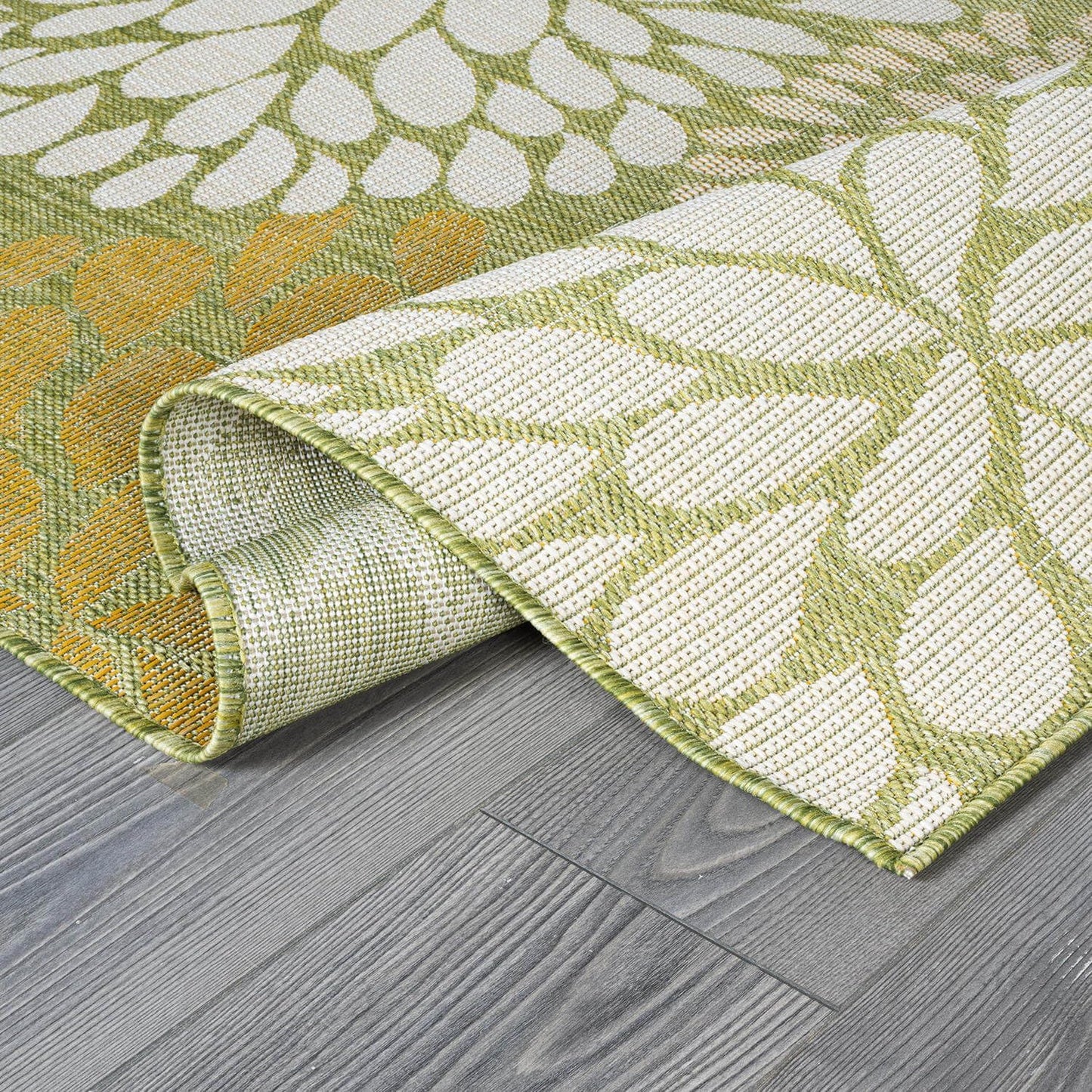 Beverly Rug Outdoor Rug 8x10 Modern Exotic Tropical Leaf Area Rugs for Indoor and Outdoor Patio Deck Porch Garden Water Resistant Washable Outside Carpet (8 x 10 Green)