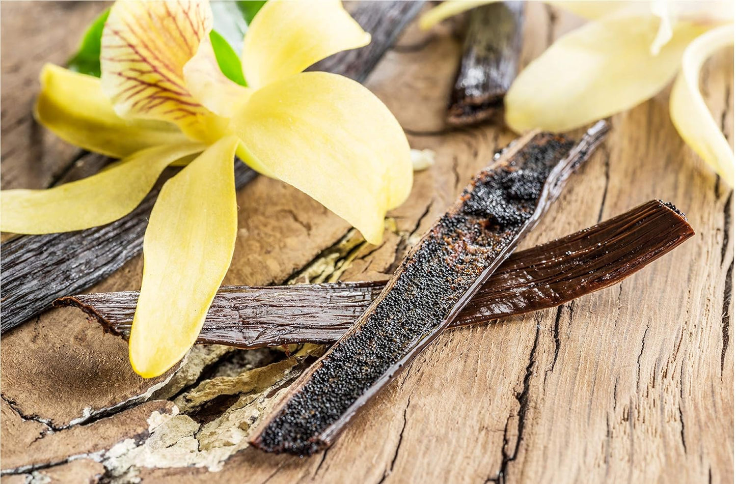 5 Vanilla Beans - Whole Extract Grade B Pods for Baking, Homemade Extract, Brewing, Coffee, Cooking - Tahitian