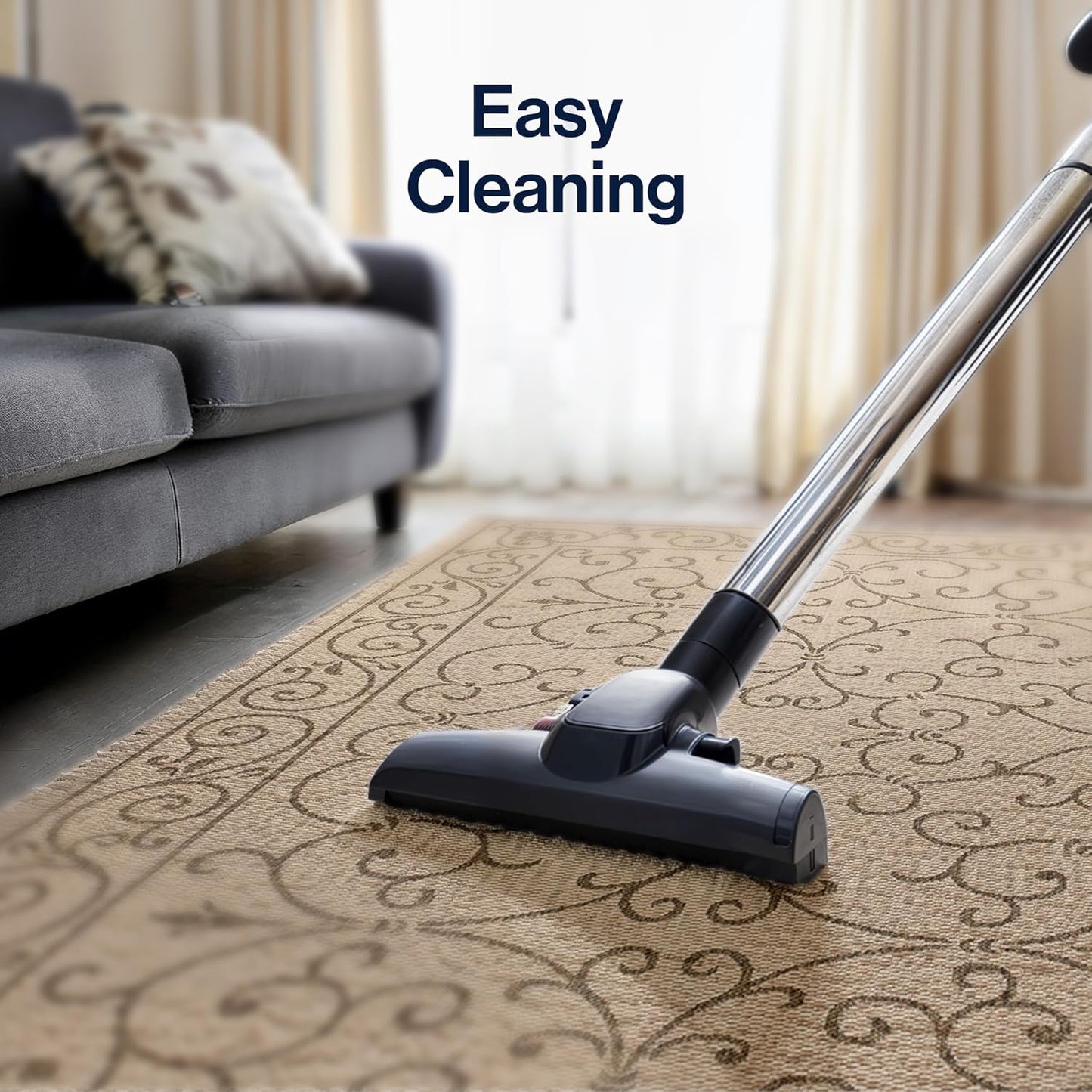 JONATHAN Y SMB106A-8 Charleston Vintage Filigree Textured Weave Indoor Outdoor Area Rug Classic Coastal Easy Cleaning Bedroom Kitchen Backyard Patio Non Shedding, 8 X 10, Beige/Brown