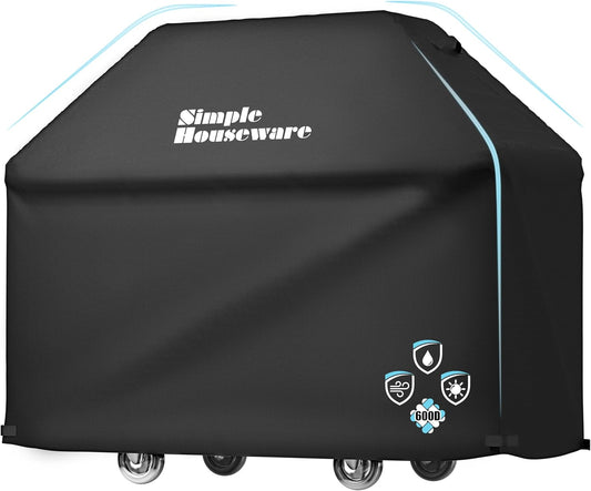 Simple Houseware 64 in. Waterproof Heavy Duty Gas BBQ Grill Cover, Weather-Resistant Polyester