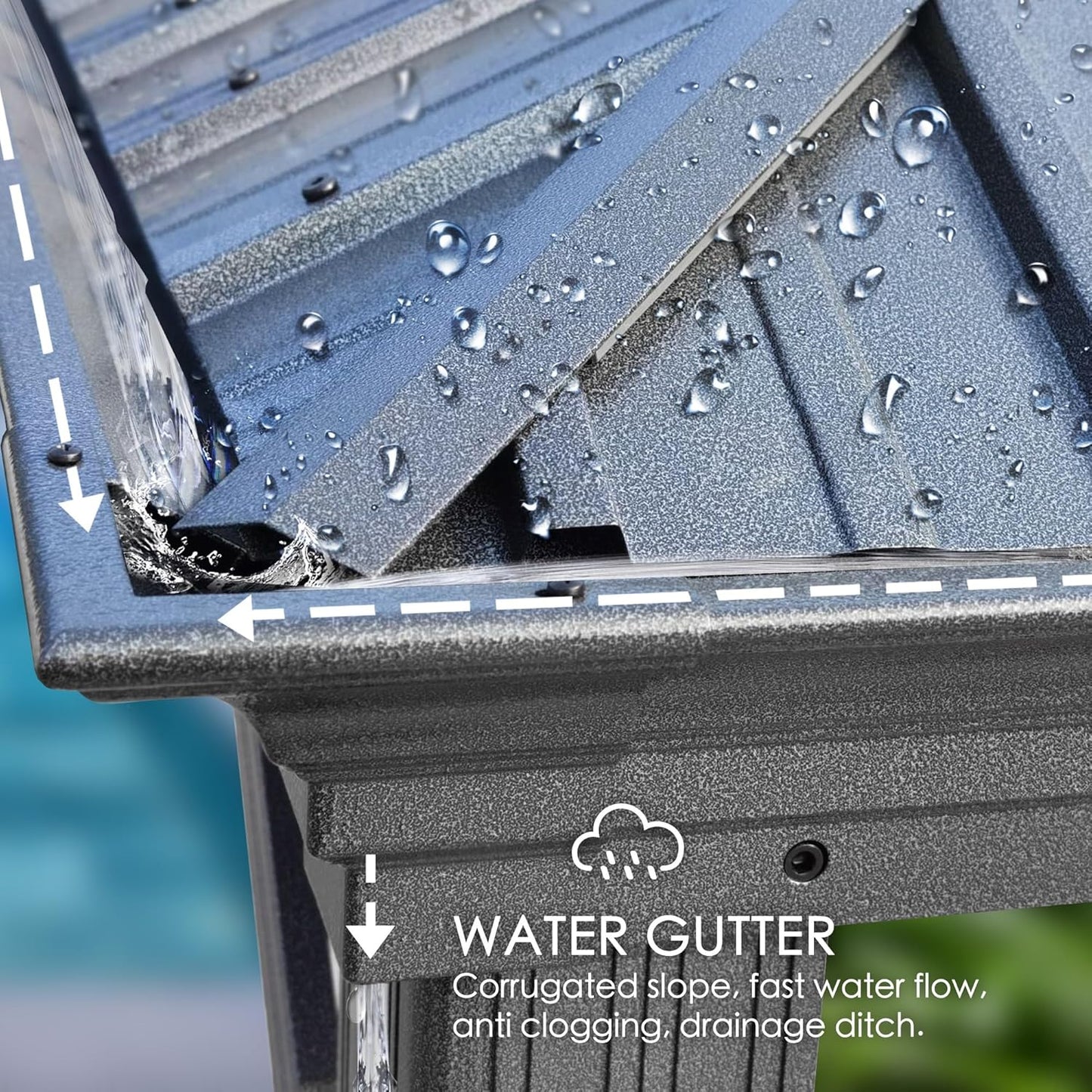 Kozyard Alexander 12' X 20' Hardtop Permanent Aluminum Metal Gazebo with Galvanized Steel Double Roof Canopy, Curtain and Netting Pavilion for Patio, Backyard, Deck, Lawn (Gray)