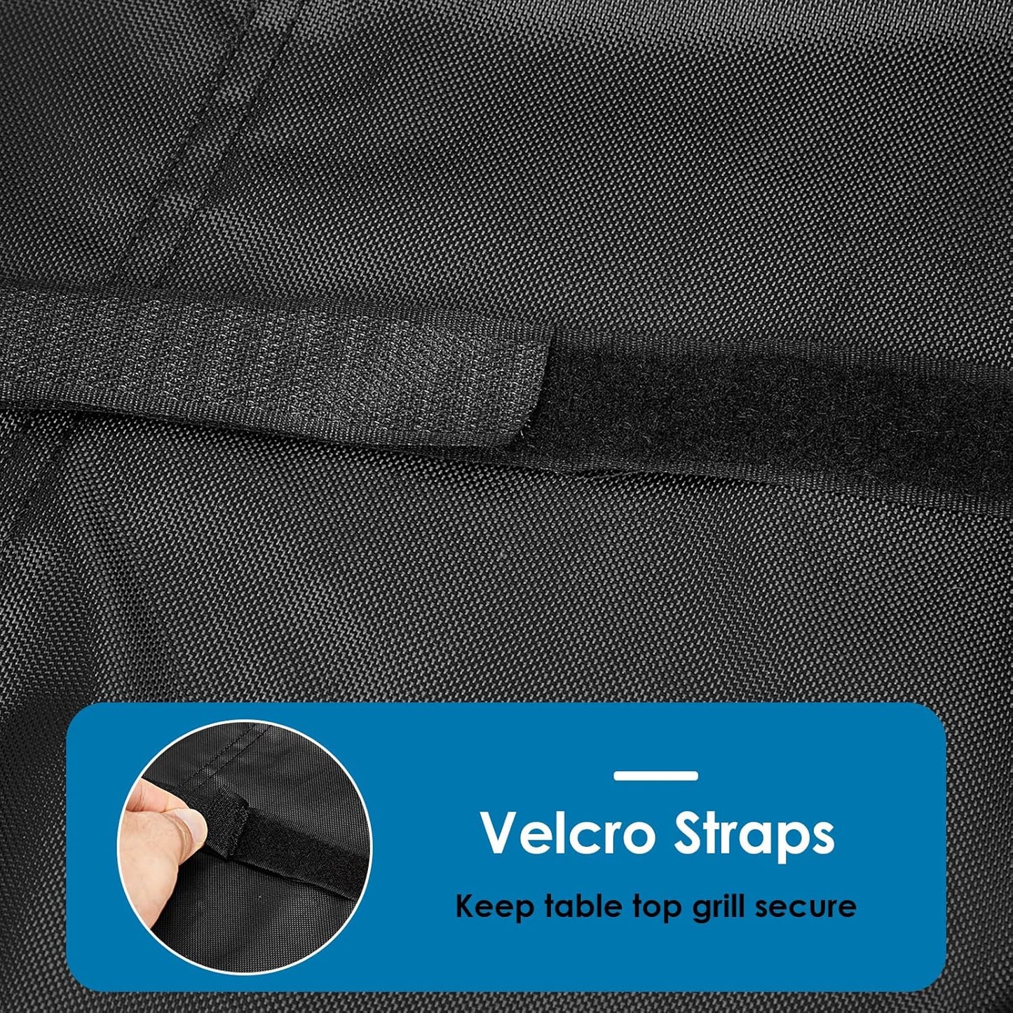 Grill Cover for Hibachi Grill,Outdoor Waterproof Small Tabletop Grill Cover Heavy Duty Camping BBQ Grill Cover - 20 x 11 x 7 Inch