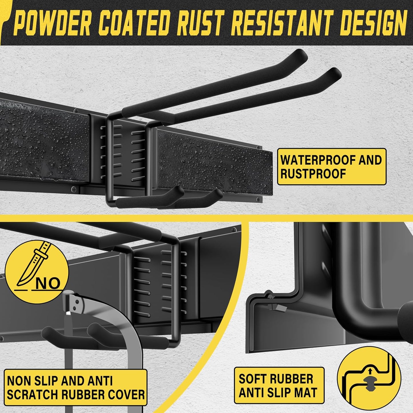 Garage Wall Organizer,21Pack Carries 1200 lbs,Garden Tool Organizer 99in with Large Storage Space,Easy Assembly, Sturdy Design,for Efficient Tool Storage Garage Organization