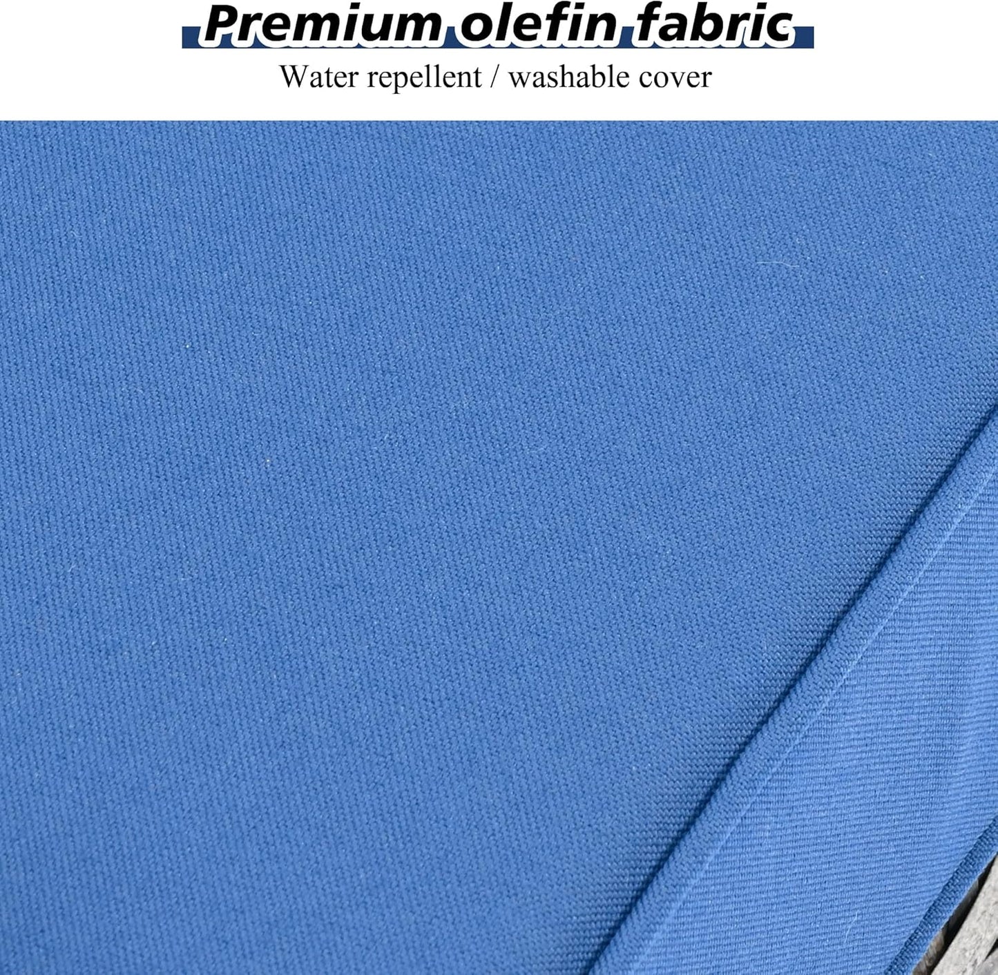 HOOOWOOO Modular Patio Outdoor Sectional Furniture Set,6 Piece Wicker Conversation Sofa Set,Out Door Couch Set with Wide Arm for Outside All Weather(Navy Blue)