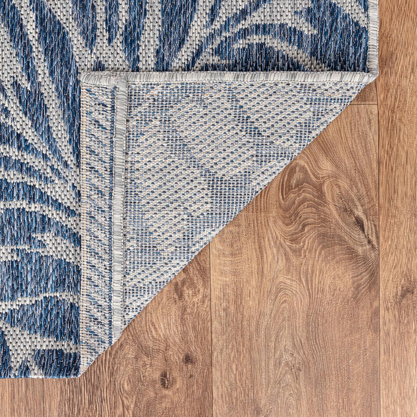 Keen Home Design Terrace Outdoor Round Rug - 8ft Round Washable Indoor/Outdoor Rug for Patio, Kitchen, Balcony, Beach, Garden, Deck and Porch, Size: 7'7" Round