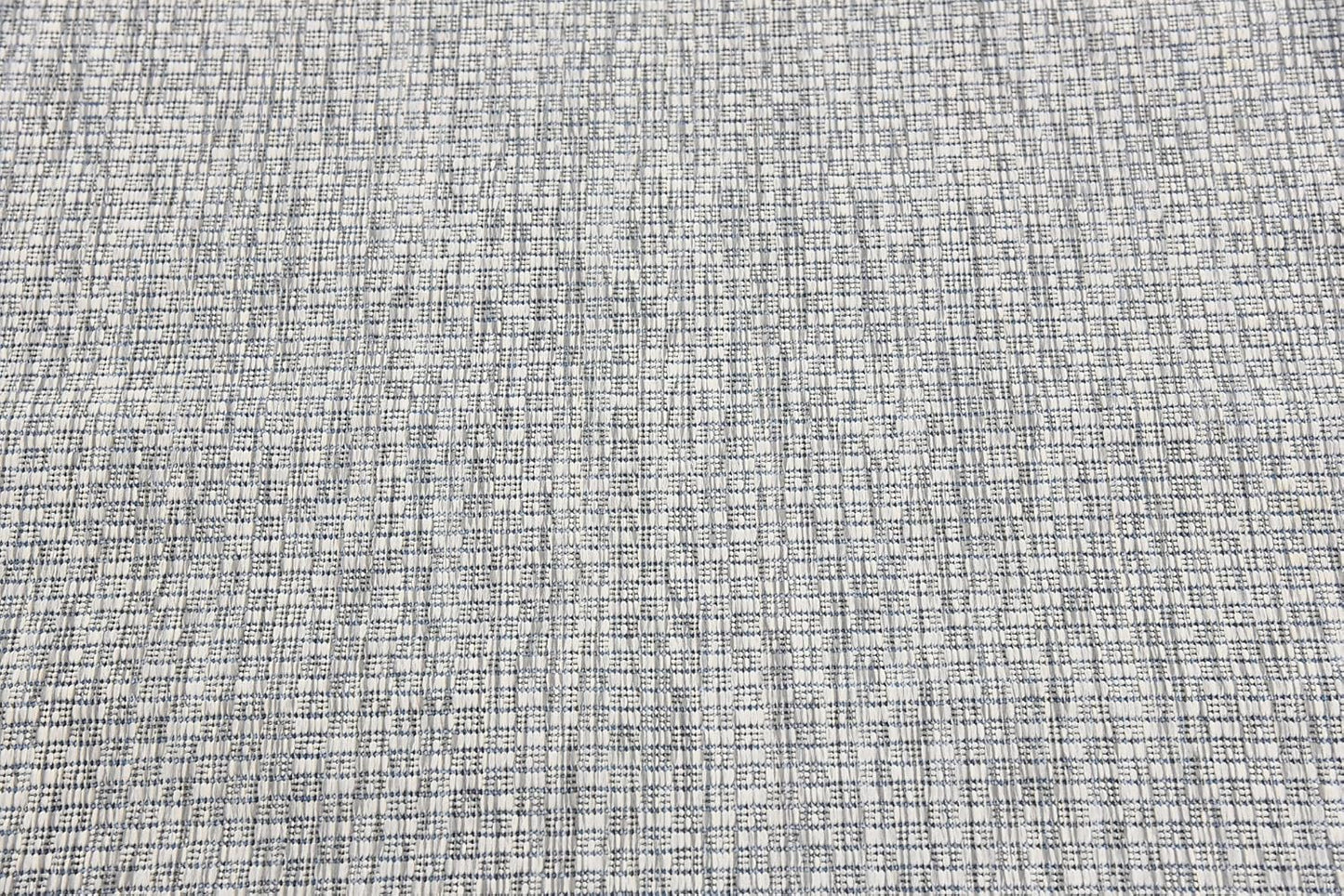 Unique Loom Collection Casual Transitional Solid Heathered Indoor/Outdoor Flatweave Area Rug (4' 1" x 6' 1" Rectangle, Light Gray/Ivory)