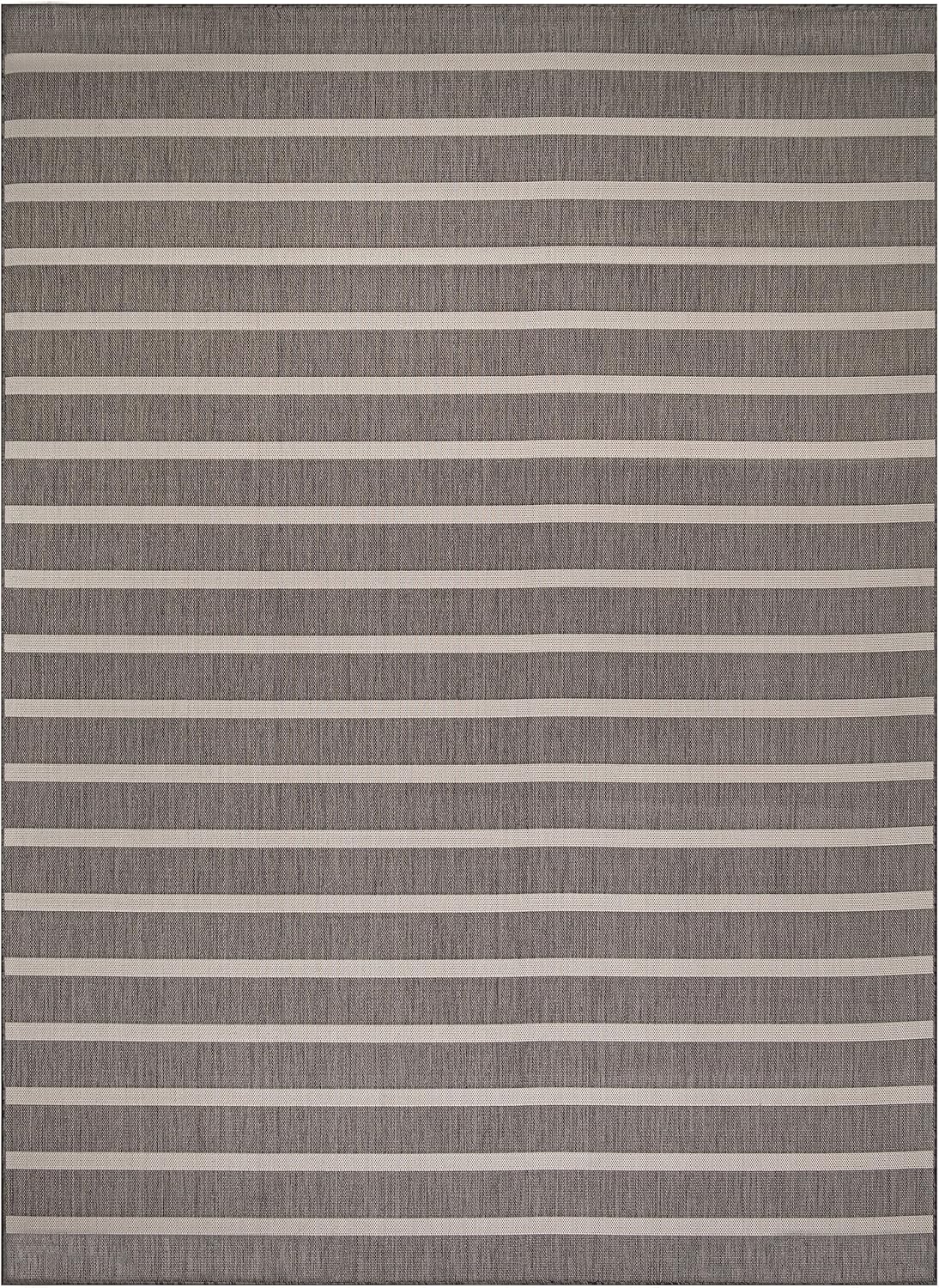 Nourison Home Positano 9' x 12' Charcoal Ivory Area Rug