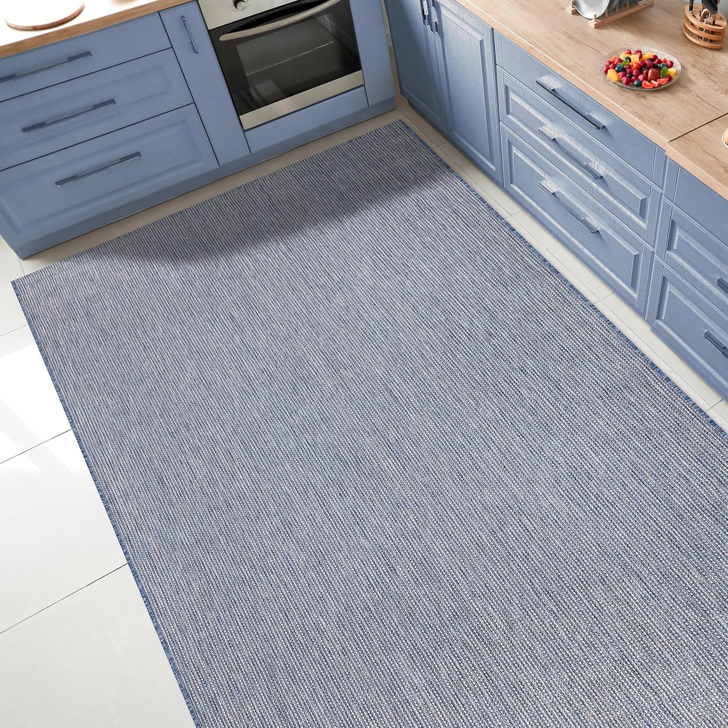 Keen Home Design Terrace Outdoor Throw Rug - 3x5 Washable Indoor/Outdoor Rug for Patio, Kitchen, Balcony, Beach, Garden, Deck and Porch, Size: 3'x5'