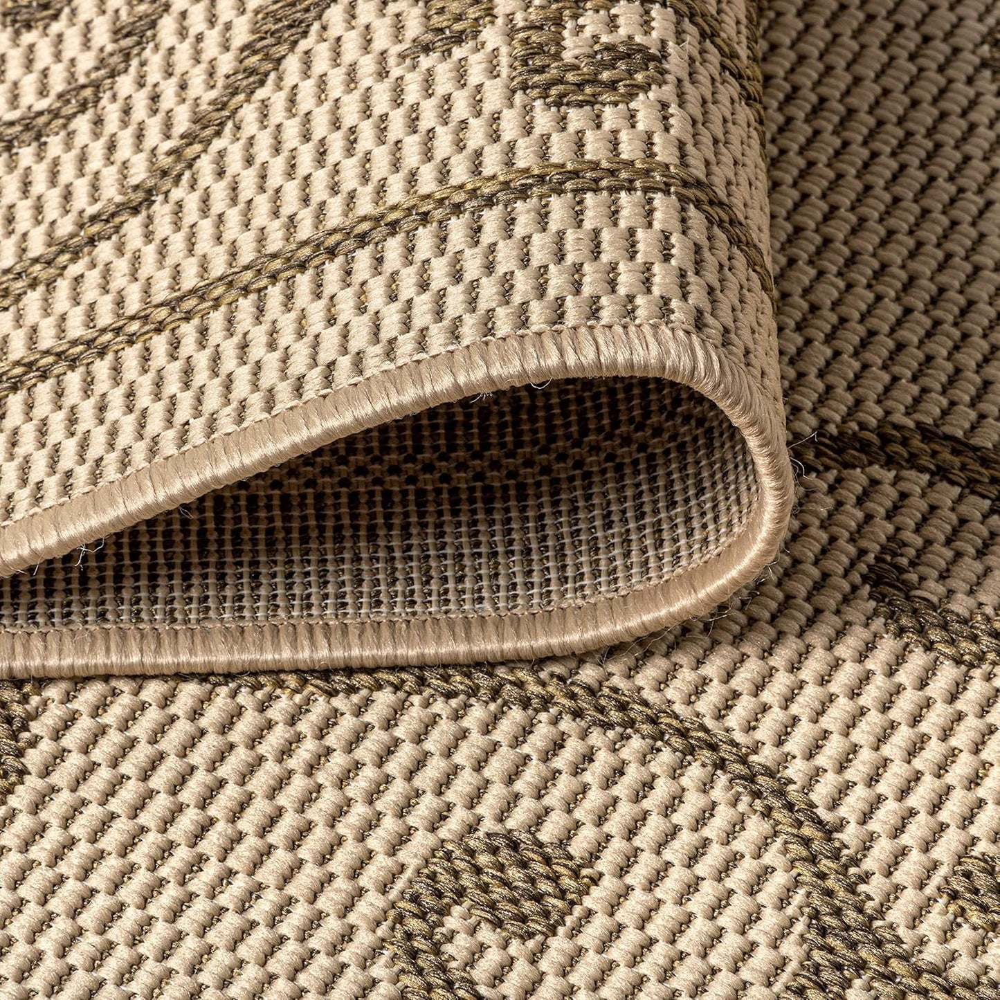 JONATHAN Y SMB106A-3 Charleston Vintage Filigree Textured Weave Indoor/Outdoor Beige/Brown 3 ft. x 5 ft. Area Rug, Classic,Easy-Cleaning,HighTraffic,LivingRoom,Backyard, Non Shedding