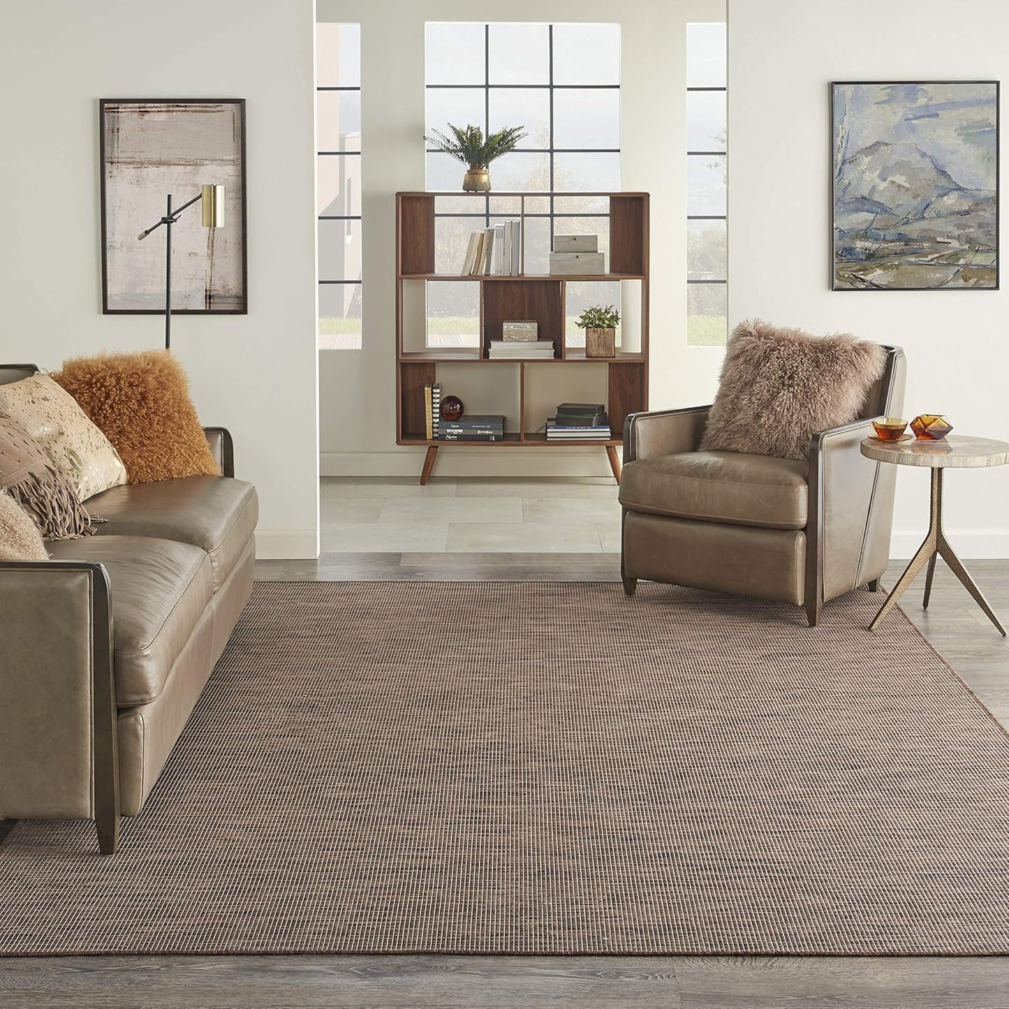 Nourison Home Positano 6' x 9' Natural Fabric Modern Area Rug (6' x 9')