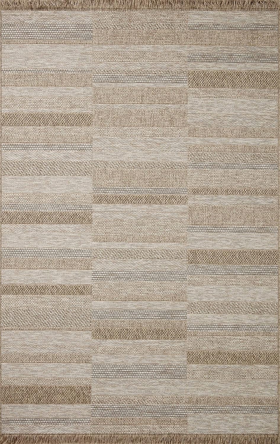 Loloi Dawn Collection Indoor/Outdoor DAW-03 Brown 5'-1" x 7'-7" Area Rug